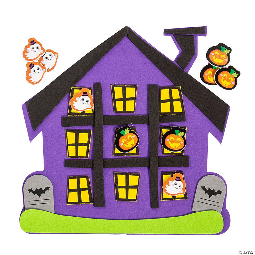Makes 12: Halloween Tic-Tac-Toe Game Craft Kit - Makes 12 | USA Decoration®