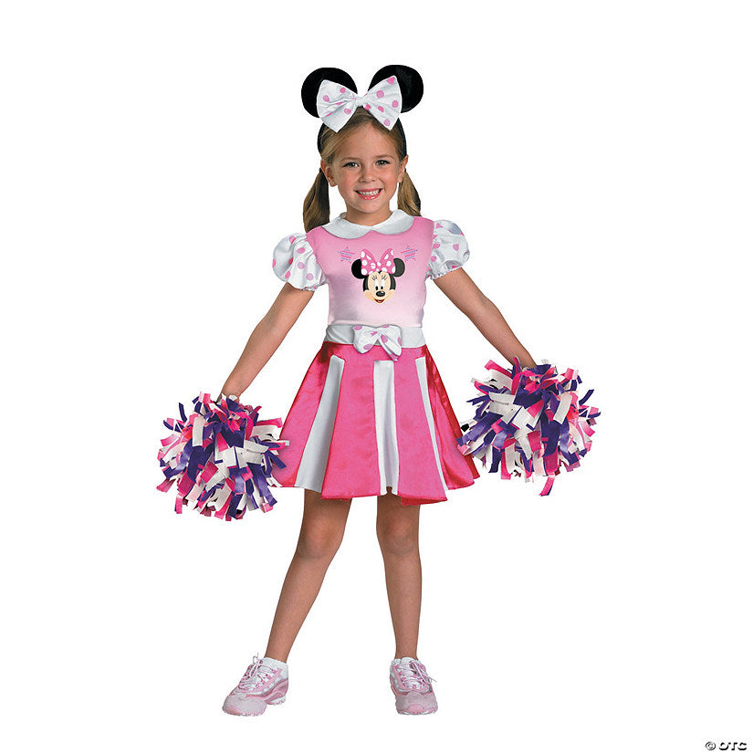 Girl’s Minnie Mouse™ Cheerleader Costume | USA Decoration®
