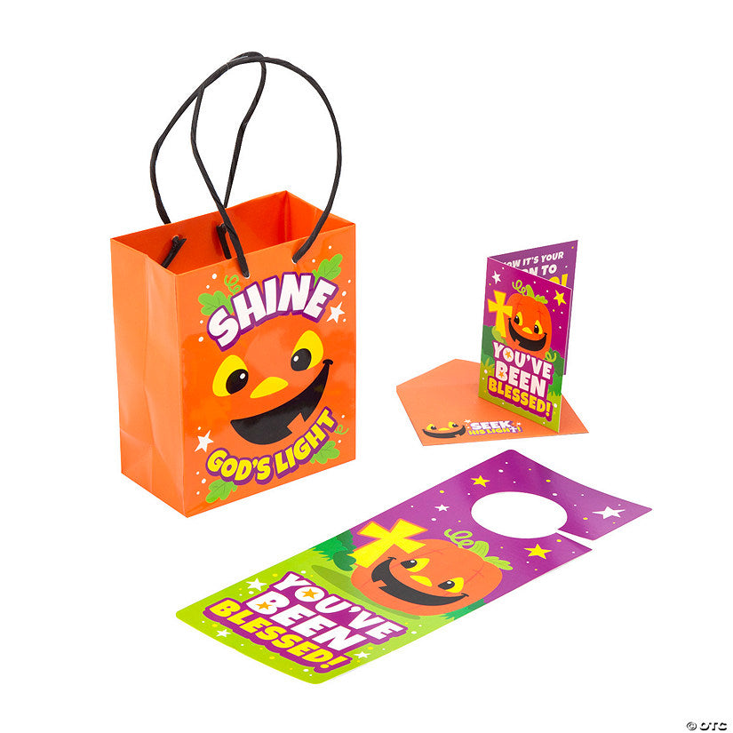 Christian Pumpkin Boo Bag Starter Kit for 12 halloween