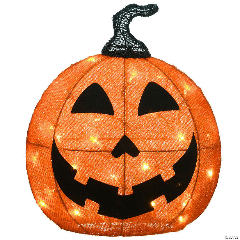 Each: National Tree Company 16 in. Pre-Lit Happy Jack-O-Lantern | USA Decoration®