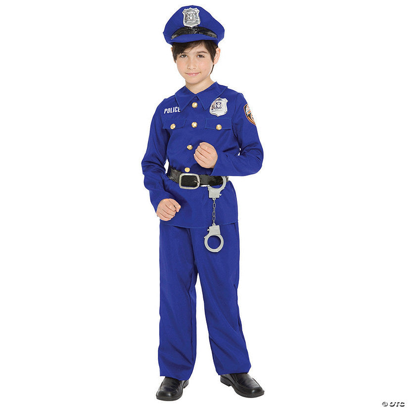 1 Set(s): Kids Blue Police Officer Costume | USA Decoration®