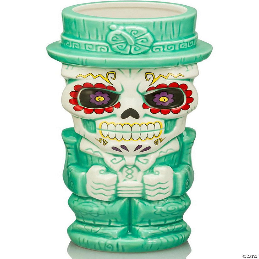 Geeki Tiki Day Of The Dead Sugar Skull Man 18 Ounce Ceramic Mug | USA Decoration®