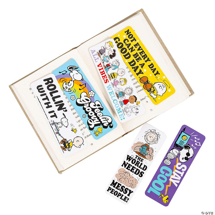 2" x 6" Bulk 48 Pc. Peanuts® Snoopy & Friends Double-Sided Bookmarks