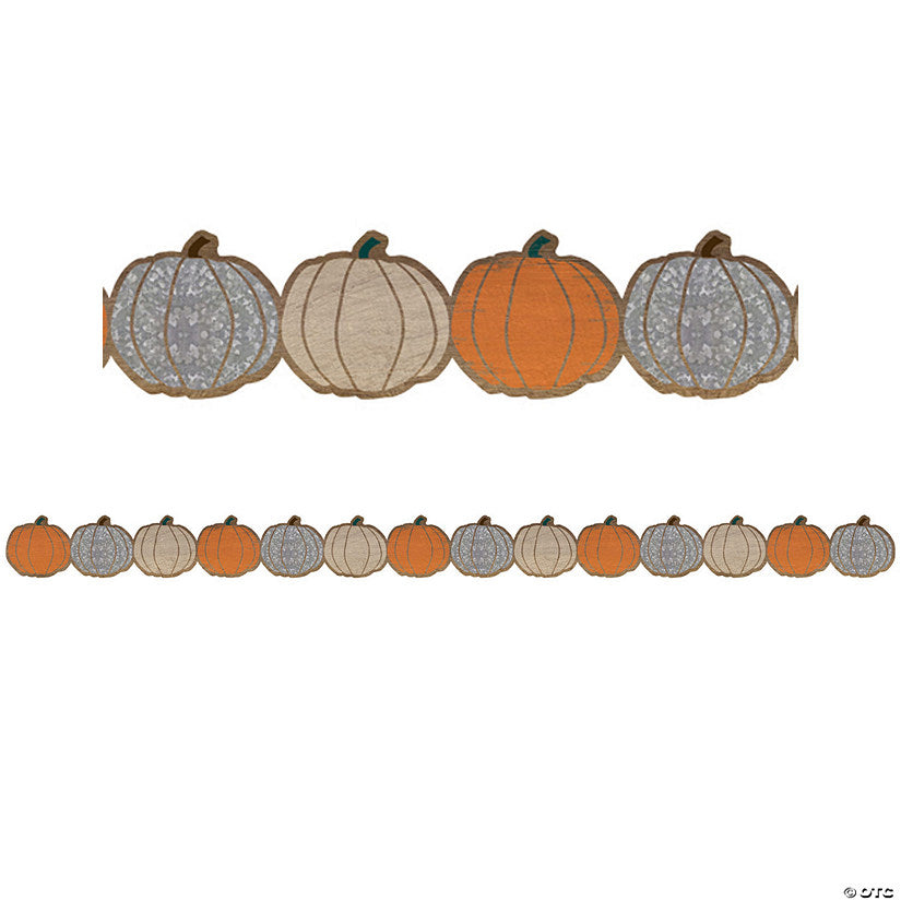 72 Piece(s): Teacher Created Resources Home Sweet Classroom Pumpkins Die-Cut Border Trim, 35 Feet Per Pack, 6 Packs | USA Decoration®