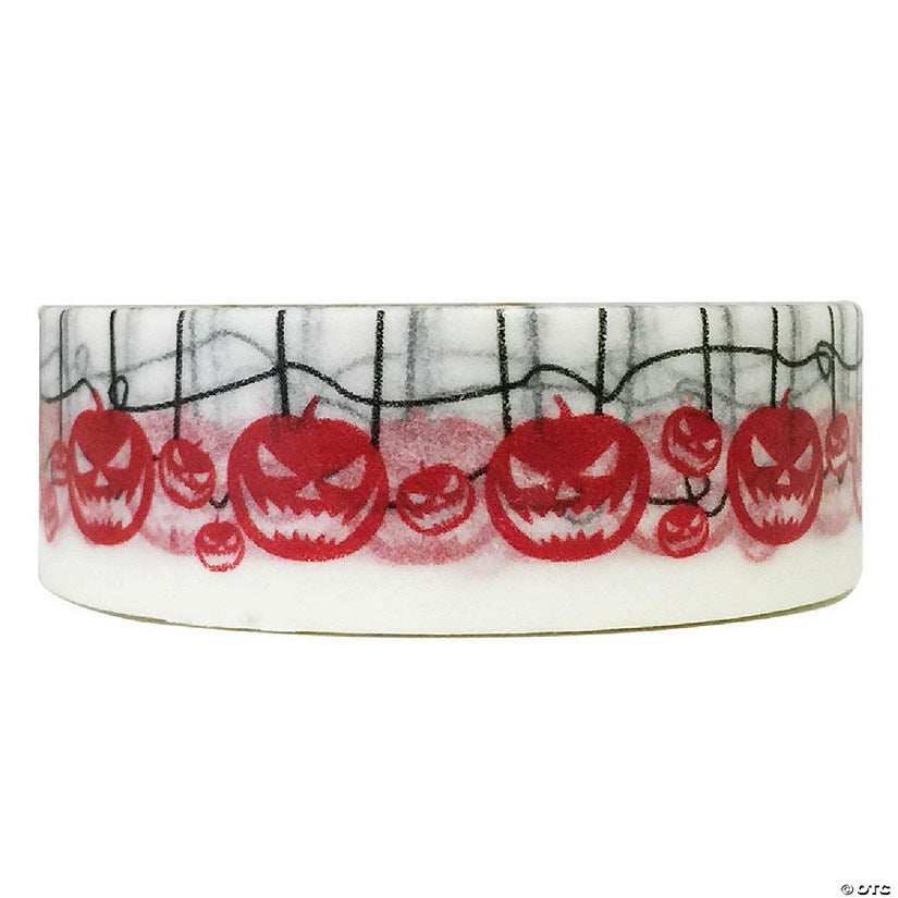 1 Piece(s): Wrapables Decorative Washi Masking Tape, Wicked Pumpkins | USA Decoration®