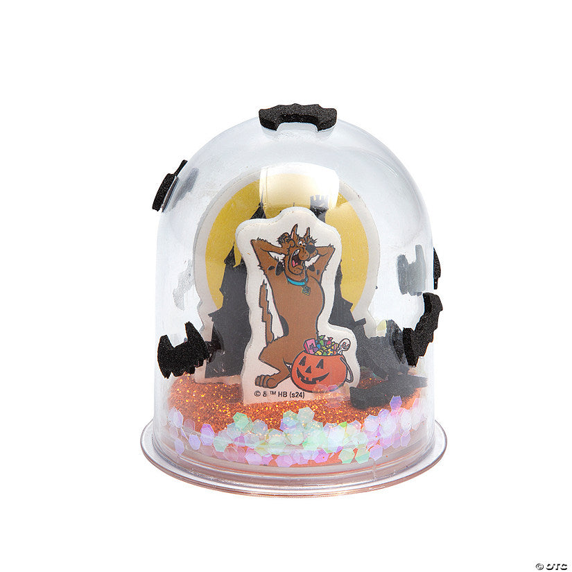 Makes 12: 2 1/4" Scooby-Doo!™ Halloween Glitter Globe Craft Kit - Makes 12 | USA Decoration®