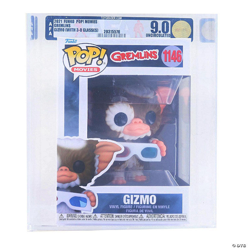 1 Piece(s): Gremlins Funko POP Gizmo w/ 3D Glasses Rated AFA 9.0 | USA Decoration®