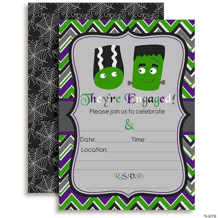 AmandaCreation Halloween Frankenstein Engagement Invites 40pc. | USA Decoration®