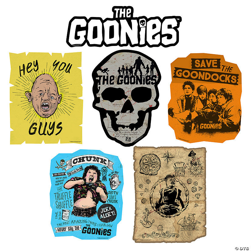 15" – 25" The Goonies™ Movie Characters Wall Cutouts - 6 Pc. | USA Decoration®