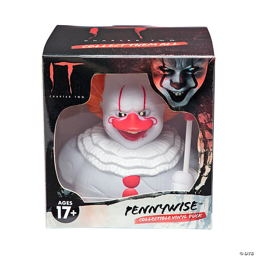 1 Piece(s): 4" x 4 1/2" IT: Chapter 2™ Pennywise™ the Clown Collectible Rubber Duck | USA Decoration®