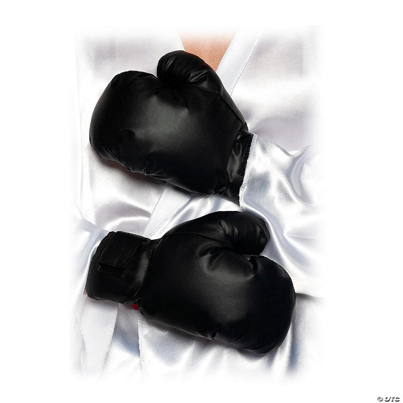 Black Boxing Gloves Adult Costume Accessory OS