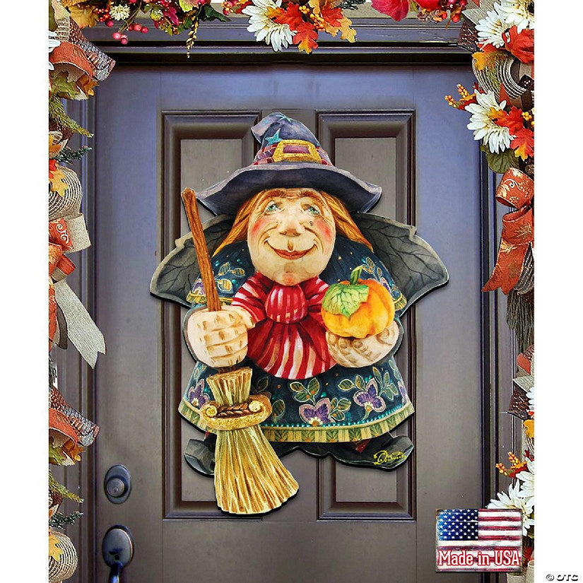 Witch Halloween Door Decor by G. Debrekht | USA Decoration®