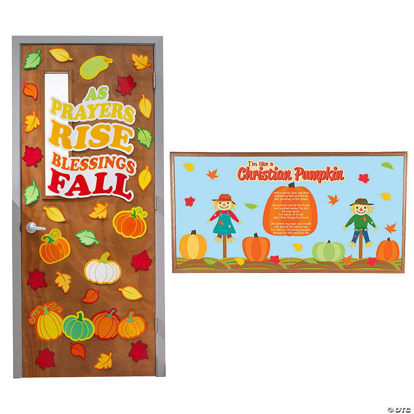 42 Piece(s): Religious Fall Blessings Classroom Decorating Kit - 42 Pc. | USA Decoration®