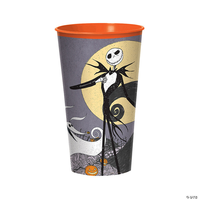 32 oz. Disney’s The Nightmare Before Christmas Pumpkin King Reusable BPA-Free Plastic Favor Tumbler | USA Decoration®