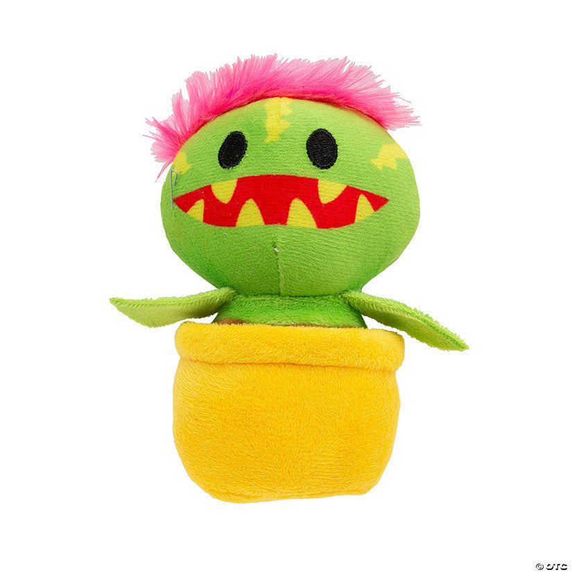 Per Dozen: 4" Mini Brightly Colored Stuffed Carnivorous Plants - 12 Pc. | USA Decoration®
