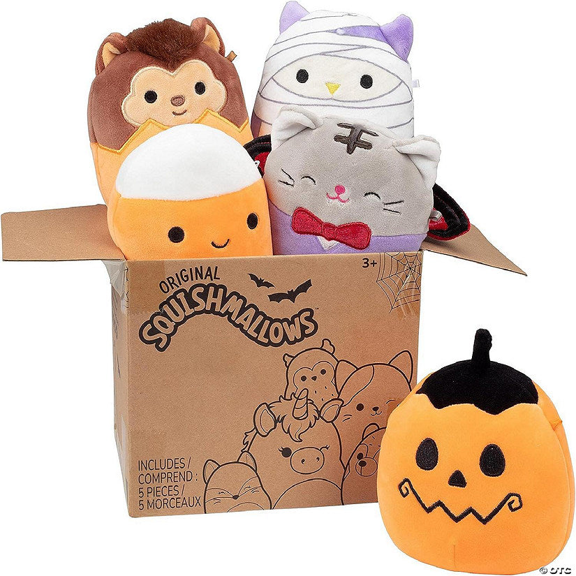 1 Piece(s): Squishmallows 5" 2023 Halloween Plush 5-Pack - Officially Licensed Kellytoy Plush - Collectible Soft Squishy Mini Spooky Stuffed Animal Toys - Add to Your Squad | USA Decoration®