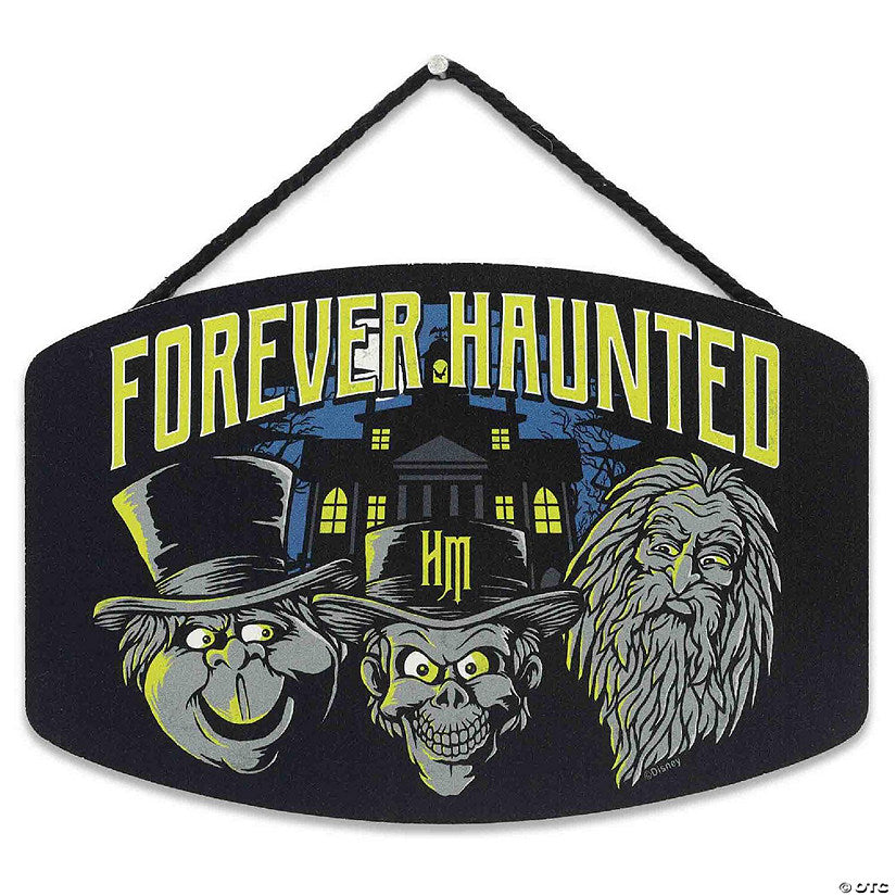 Disney 5x8 Disney Haunted Mansion Forever Haunted Hitchhiking Ghosts Hanging Wood Wall Decor