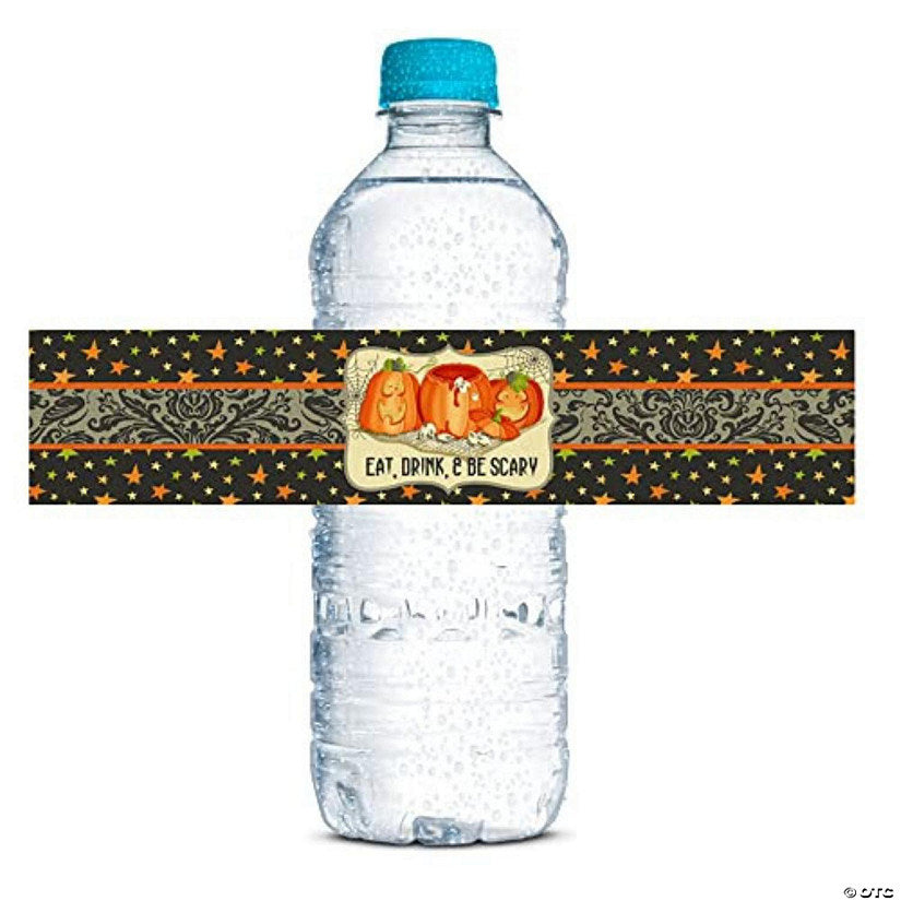 20 Piece(s): AmandaCreation Pumpkin Carving Water Bottle Wrappers 20pcs. | USA Decoration®