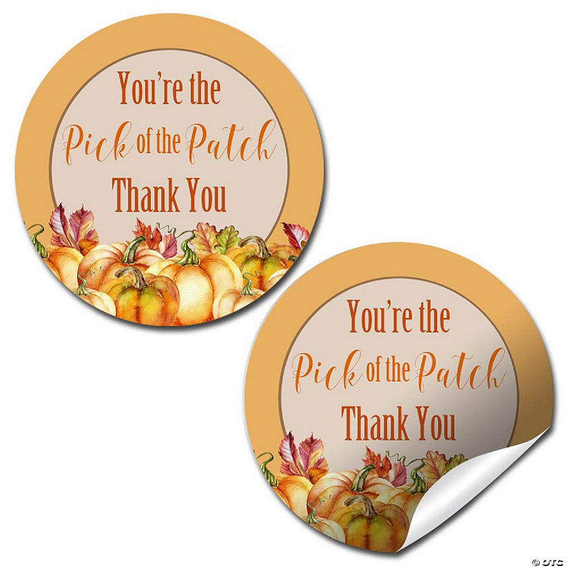40 Piece(s): AmandaCreation Watercolor Pumpkin Envelope Seals 40pc. | USA Decoration®