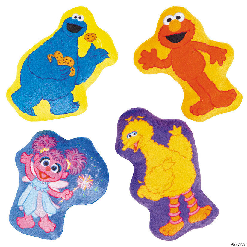 48 Piece(s): 2 1/2" x 4 1/2" Bulk 48 Pc. Sesame Street Flat Stuffed Characters | USA Decoration®