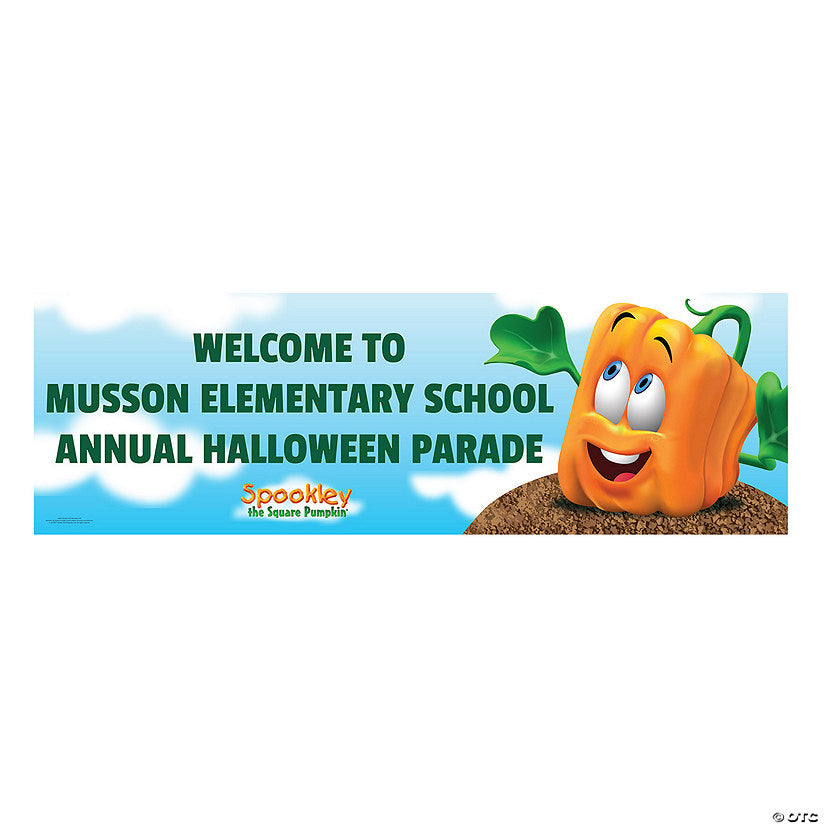 Personalized Spookley the Square Pumpkin™ Banner | USA Decoration®
