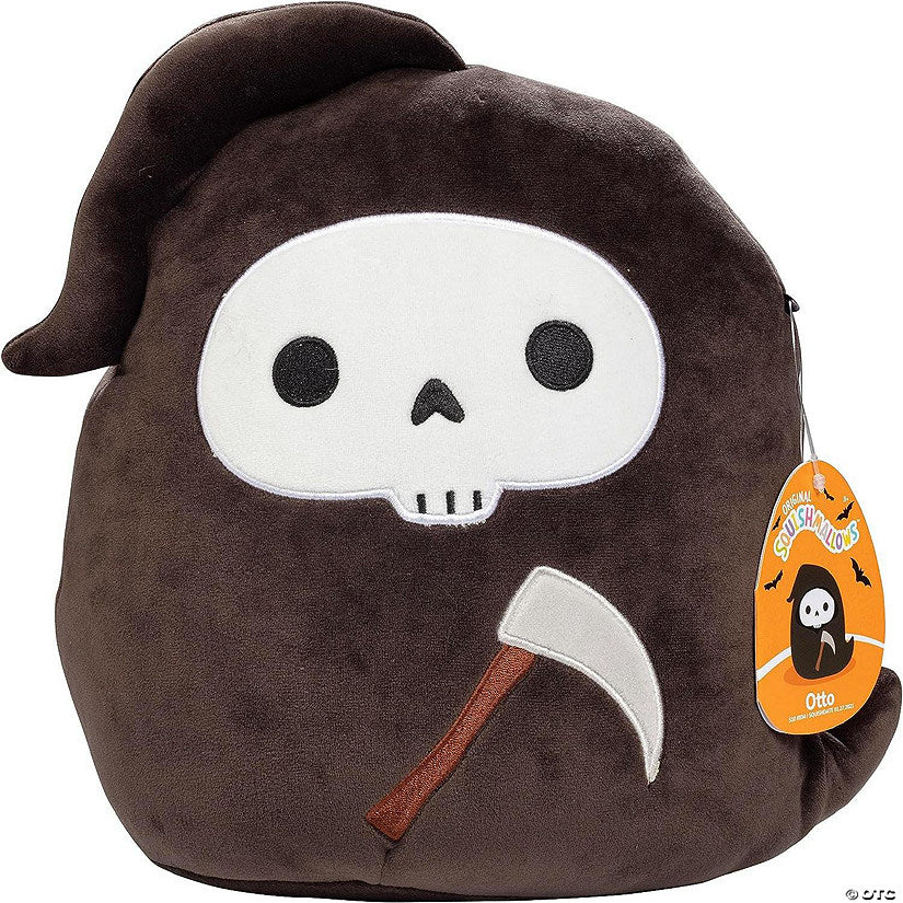 1 Piece(s): Squishmallows 10" Otto The Grim Reaper - Halloween Plush - Collectible Soft & Squishy Stuffed Animal Toy - Add to Your Squad - Gift for Kids, Girls & Boys | USA Decoration®