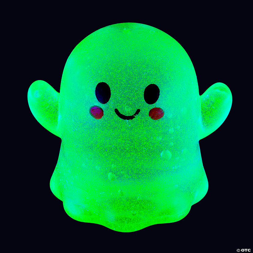Per Dozen: 2 3/4" – 3" Halloween Stretchy Ghost Maltose Squeeze Toys - 12 Pc. | USA Decoration®