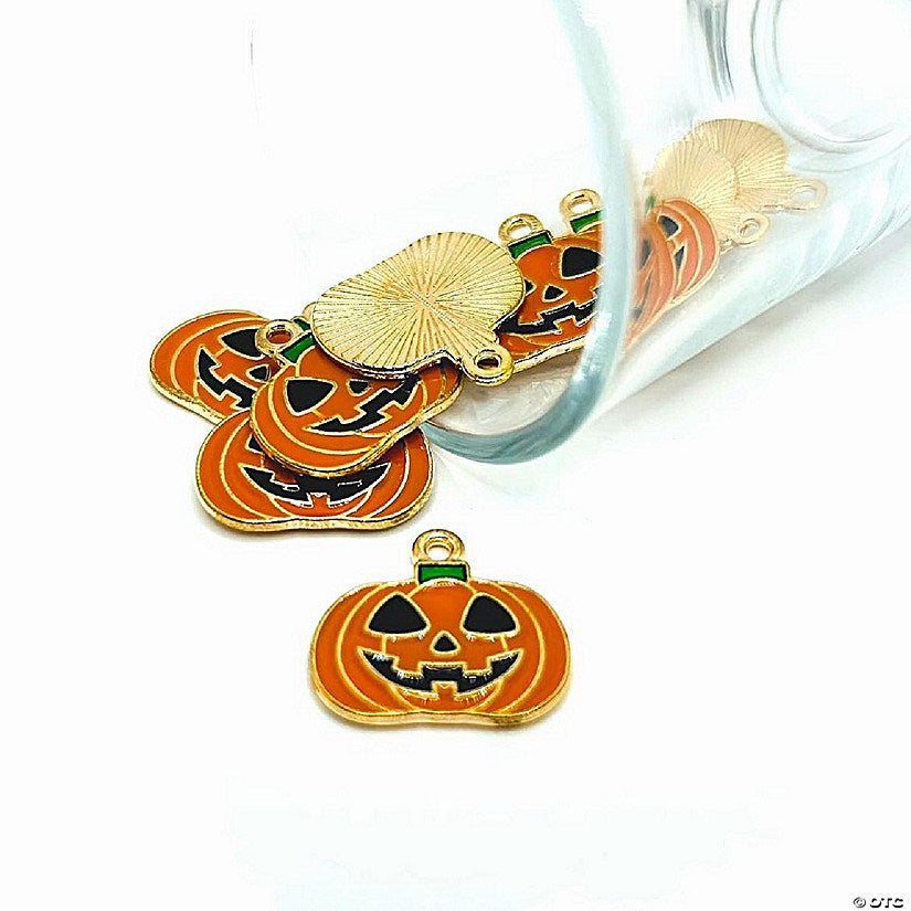 20 Piece(s): 20 Pcs Halloween Pumpkin Charms | USA Decoration®