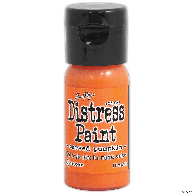 1 Piece(s): Tim Holtz Distress Paint Flip Top 1oz-Carved Pumpkin | USA Decoration®