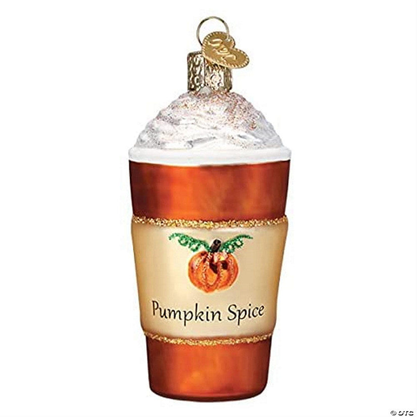 1 Piece(s): Old World Christmas Glass Blown Ornament, Pumpkin Spice Latte (#32478) | USA Decoration®
