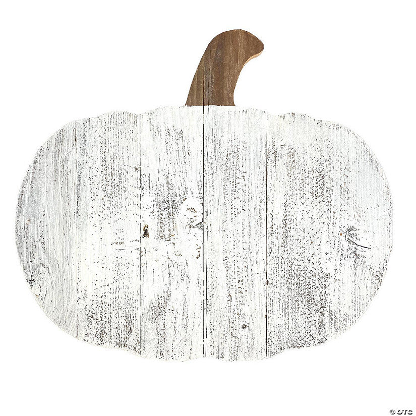 1 Piece(s): Rustic Farmhouse Fall Harvest 18" Reclaimed Wood Pumpkin | USA Decoration®