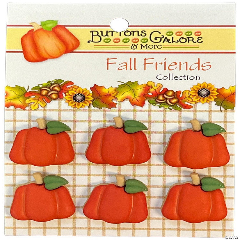 1 Piece(s): Buttons Galore Button Theme Pack-Pumpkins | USA Decoration®