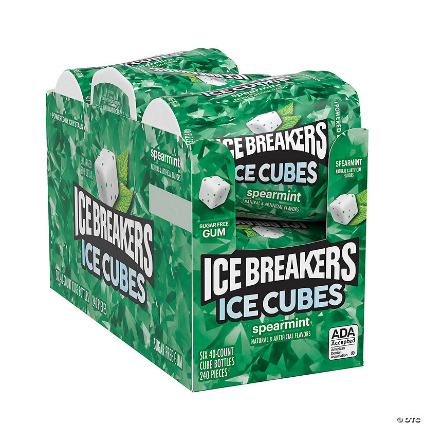 19.44 oz. Ice Breakers Ice Cubes Spearmint Flavored Gum - 6 Pc. | USA Decoration®
