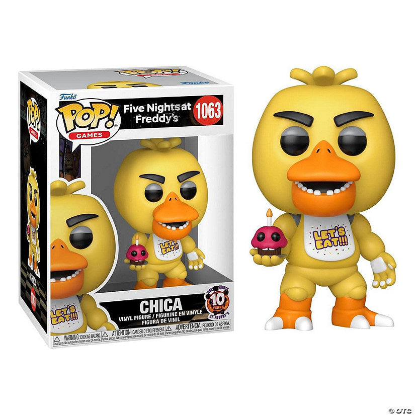 1 Piece(s): Five Nights at Freddy's Funko POP 10th Anniversary Chica | USA Decoration®