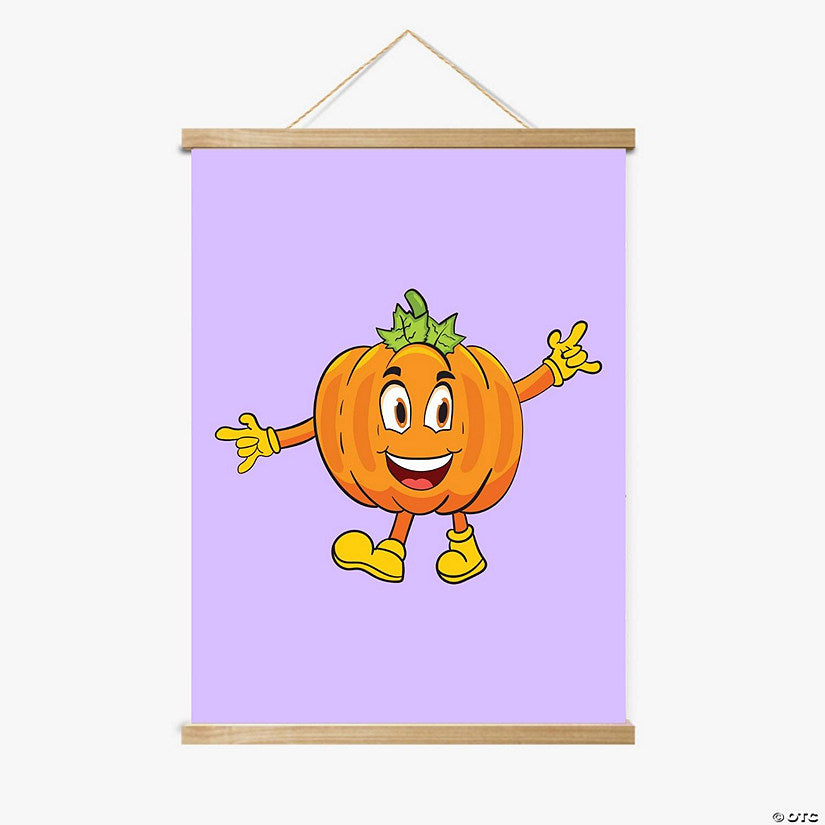 1 Piece(s): Patrick the Pumpkin Magnetic Wood Frame Hanger by Dancing Littles Jungle | USA Decoration®