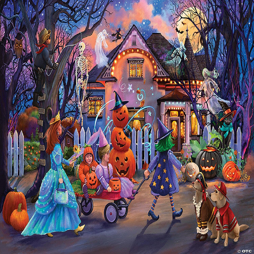 1 Set(s): Sunsout Halloween Trick or Treat 1000 pc Jigsaw Puzzle | USA Decoration®