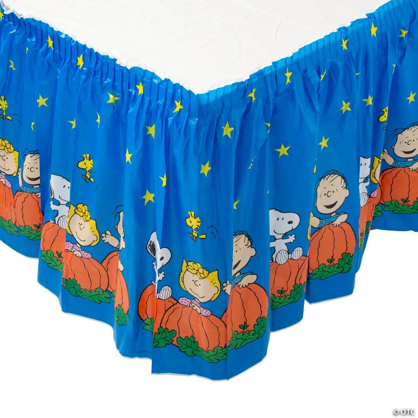 14 Ft. x 29" Peanuts® Halloween Pleated Plastic Table Skirt