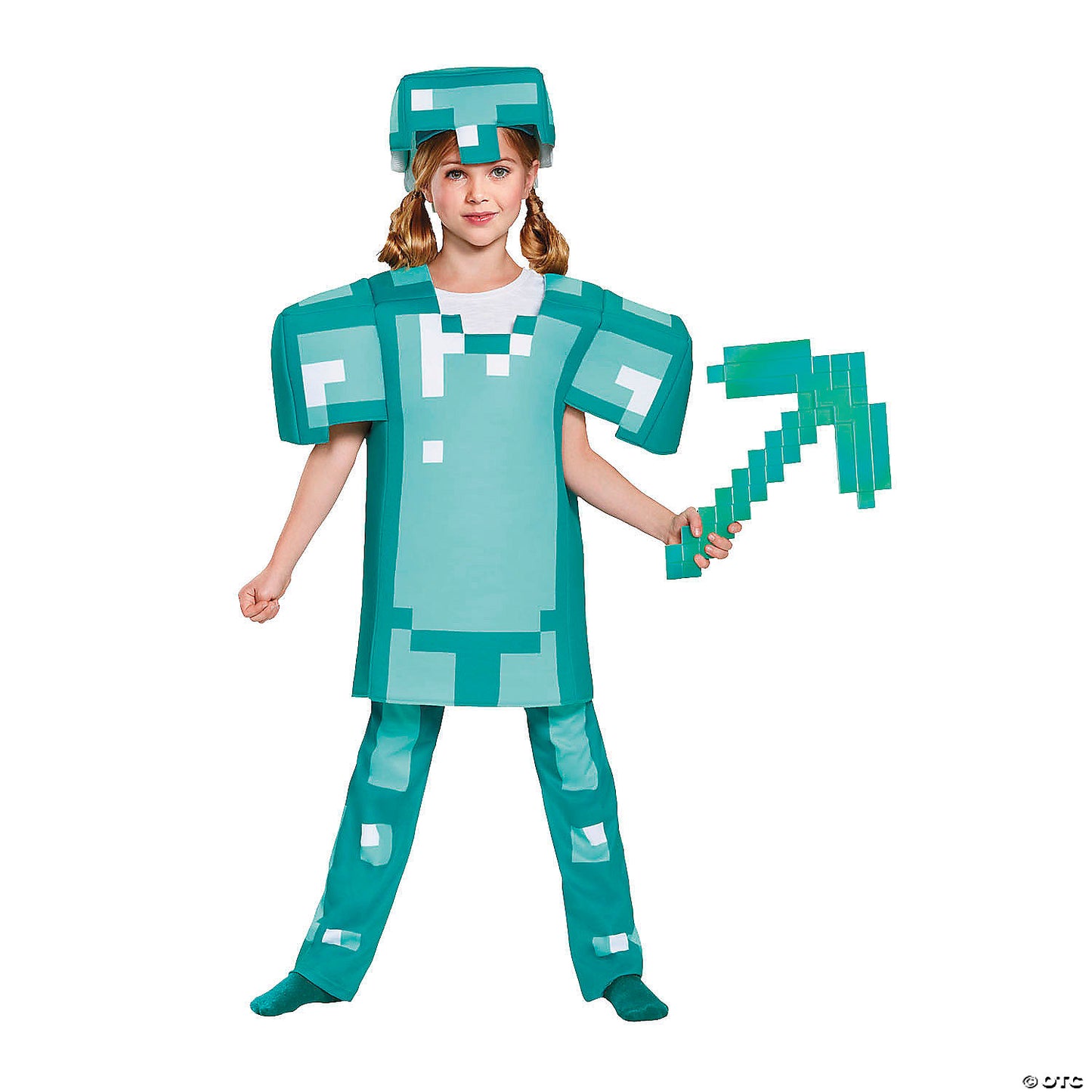 15 3/4" Minecraft™ Diamond Pickaxe Costume Accessory | USA Decoration®