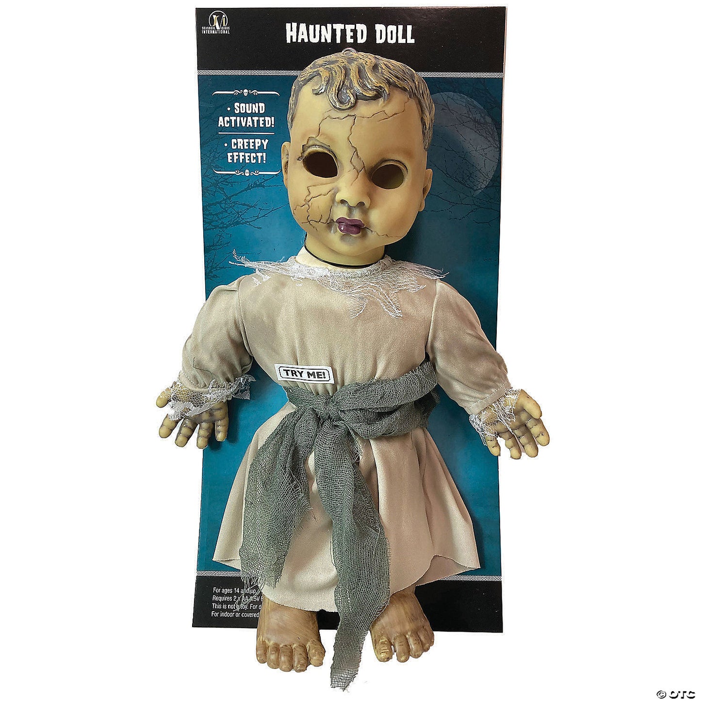 15" Haunted Doll With Sound in Bag | USA Decoration®