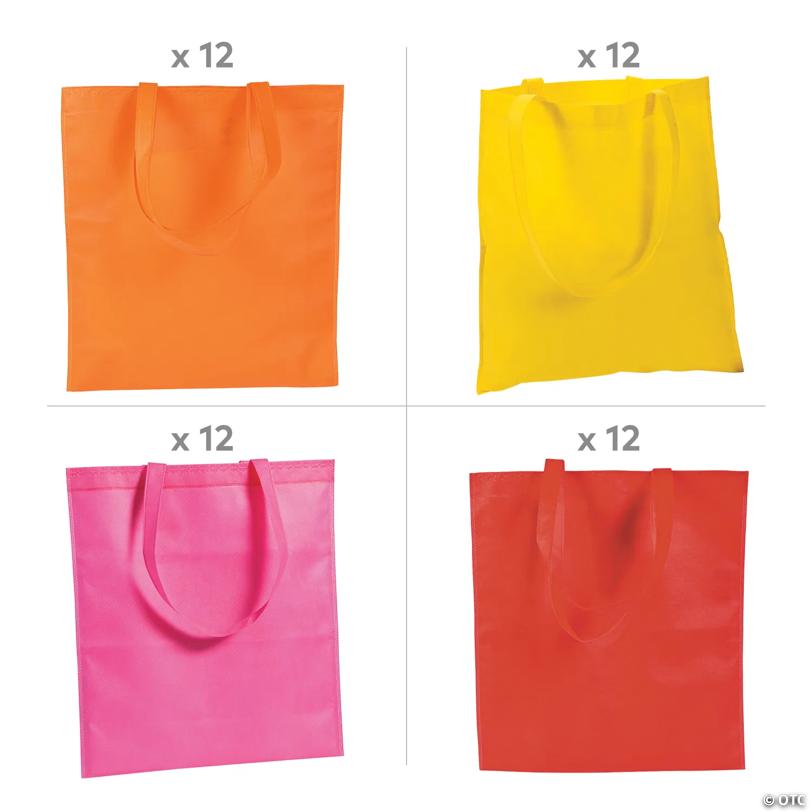 15" x 17" Bulk 48 Pc. Warm Tote Bag Kit