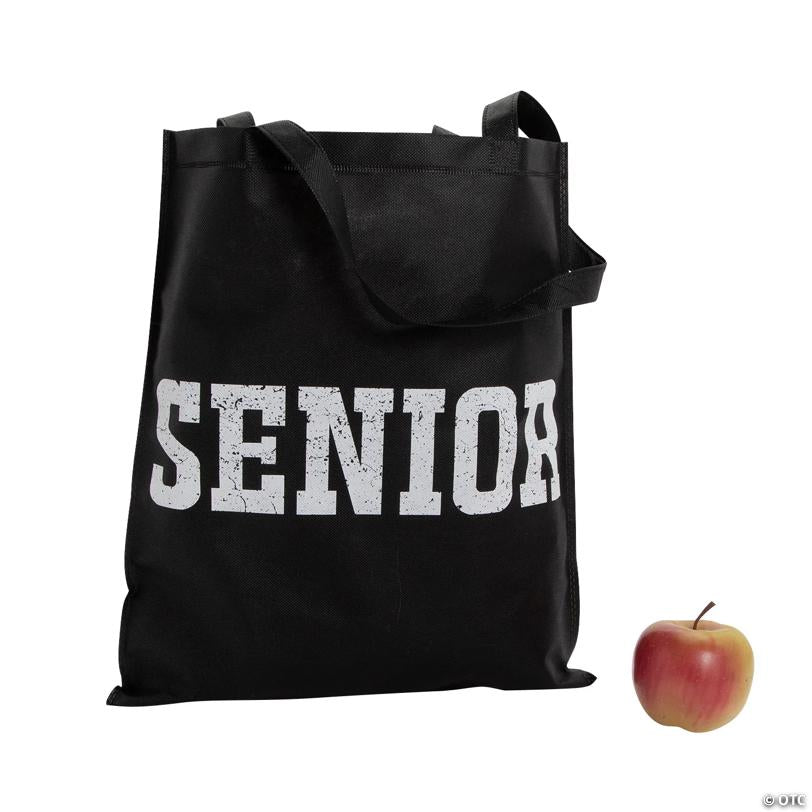 15" x 17" Large Senior Nonwoven Tote Bags - 12 Pc.