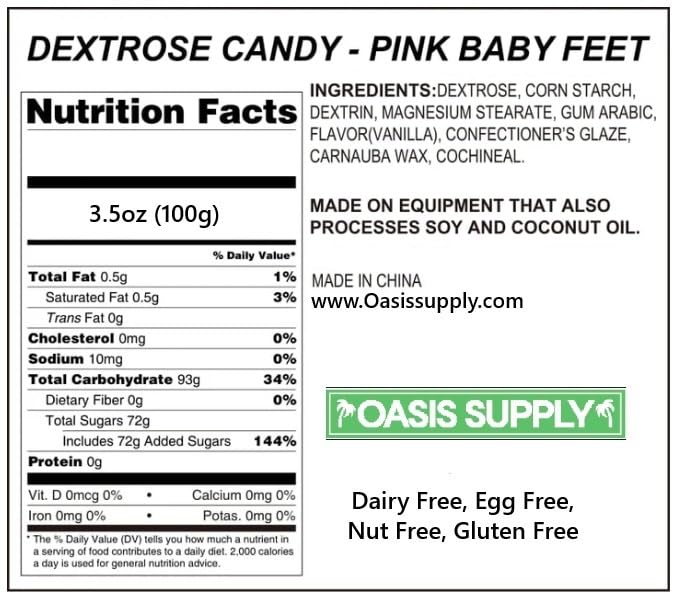 Oasis Supply Baby Shower Sprinkles & Sugar Shapes ? Edible Decorations for Cakes, Cupcakes, and Cookies ? Gender Reveal, Boy, Girl, and Neutral Party Baking Decorations (Baby Feet - Pink)