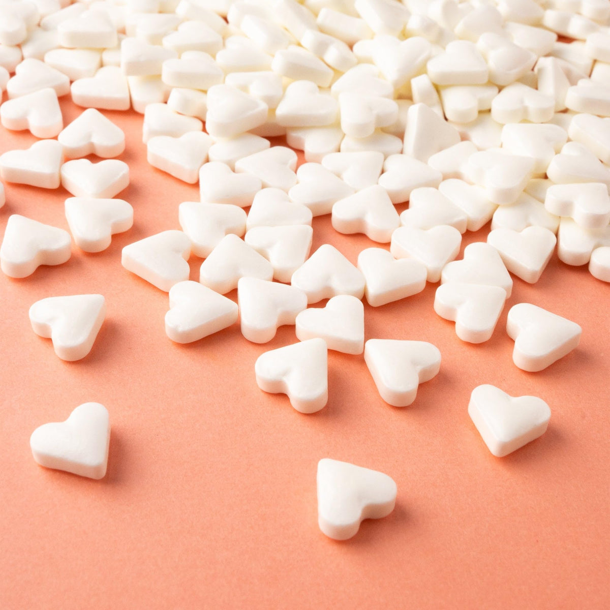 Oasis Supply Valentine's Day Sprinkles, White Heart Sprinkles - 3 oz