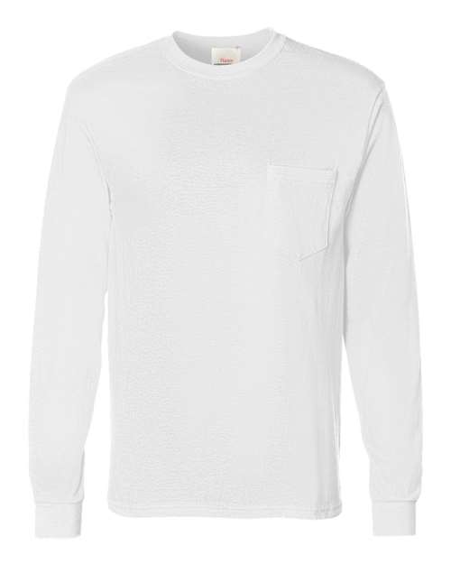 Authentic Long Sleeve Pocket T-Shirt | USA Decoration