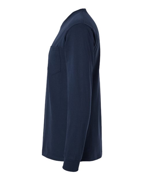 Ultra Cotton® Long Sleeve Pocket T-Shirt | USA Decoration