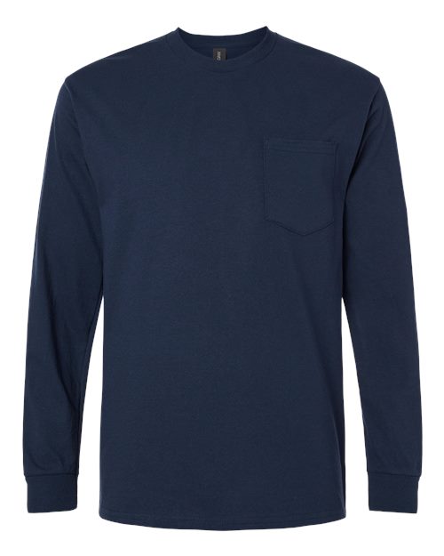 Ultra Cotton® Long Sleeve Pocket T-Shirt | USA Decoration