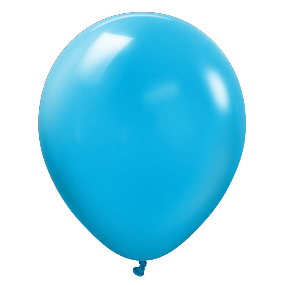 18 Inch Caribbean Blue Latex Balloons