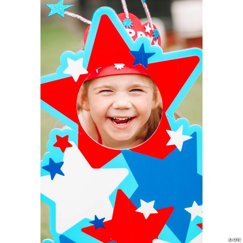 18-1/2" x 16" Patriotic Star Face Yard Sign