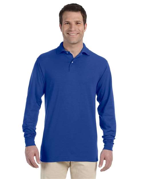 SpotShield® 50/50 Long Sleeve Polo | USA Decoration