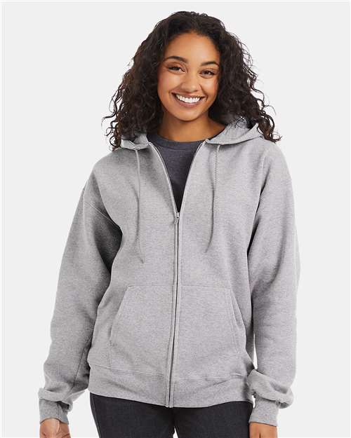 Ultimate Cotton® Full-Zip Hooded Sweatshirt | USA Decoration